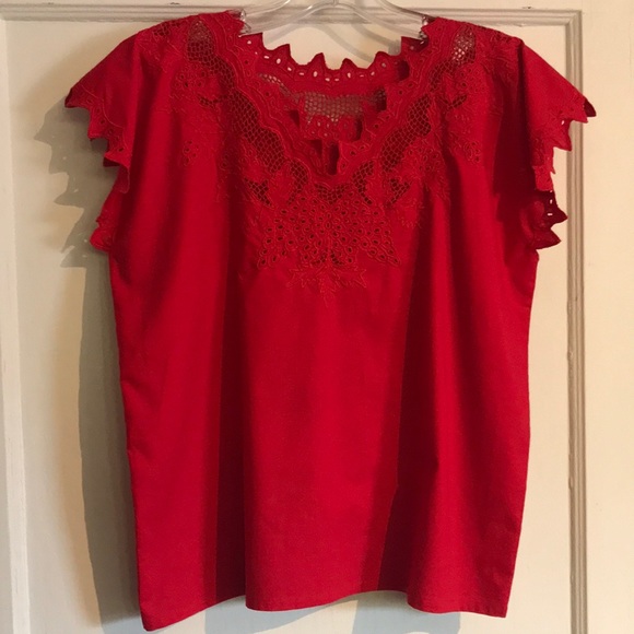 Vintage embroidered cropped cotton top - handmade w French hand sewn inseams! - Picture 7 of 14
